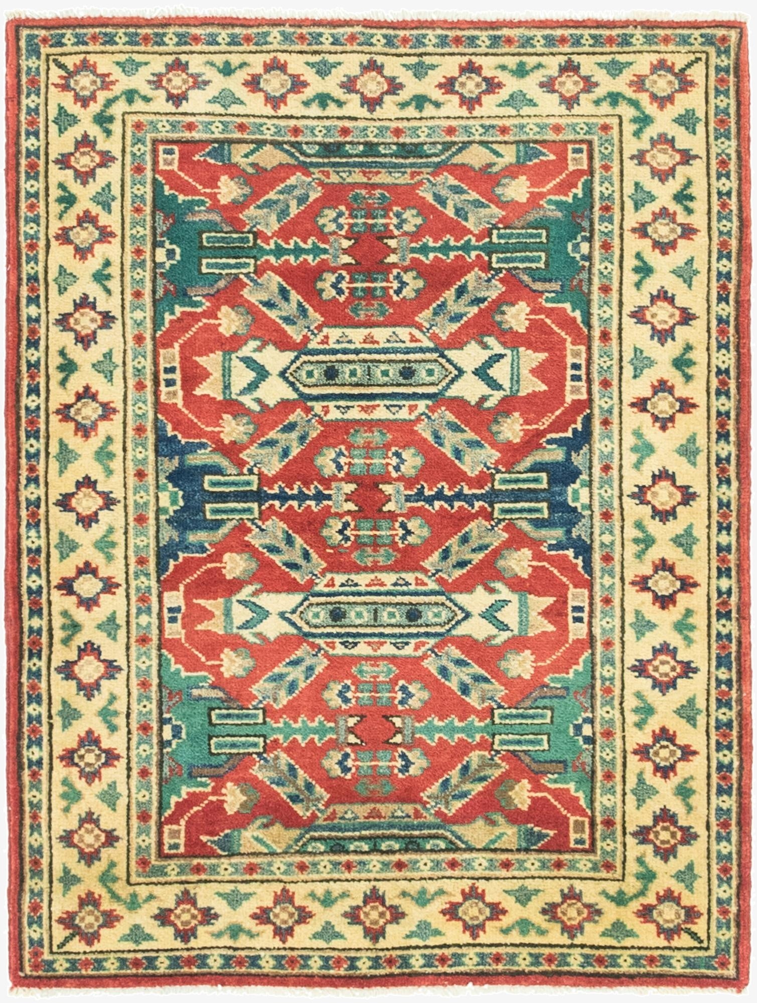  3' x 3' 10  Hand Knotted Kazak Rug