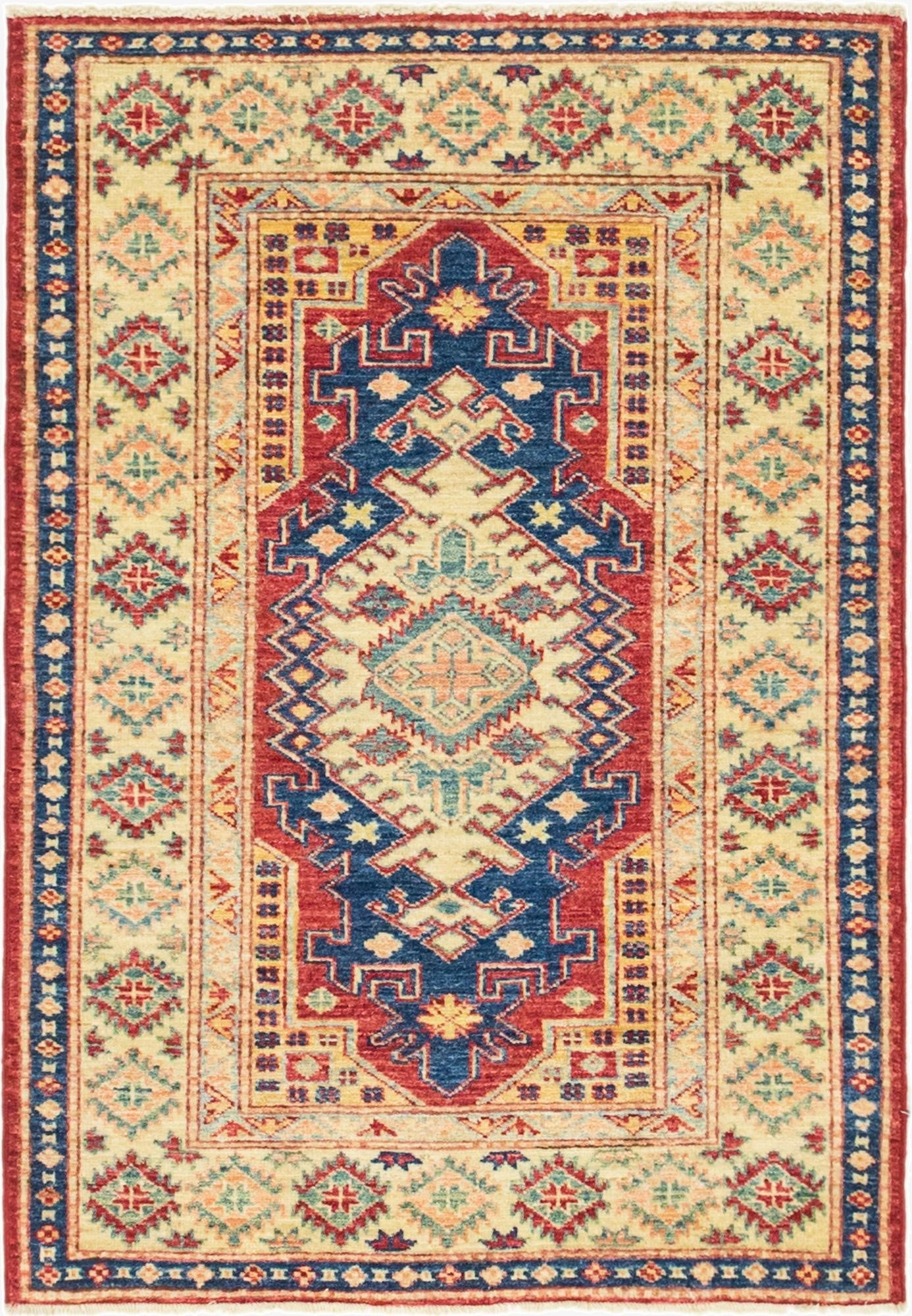  2' 9 x 4'  Hand Knotted Kazak Oriental Rug