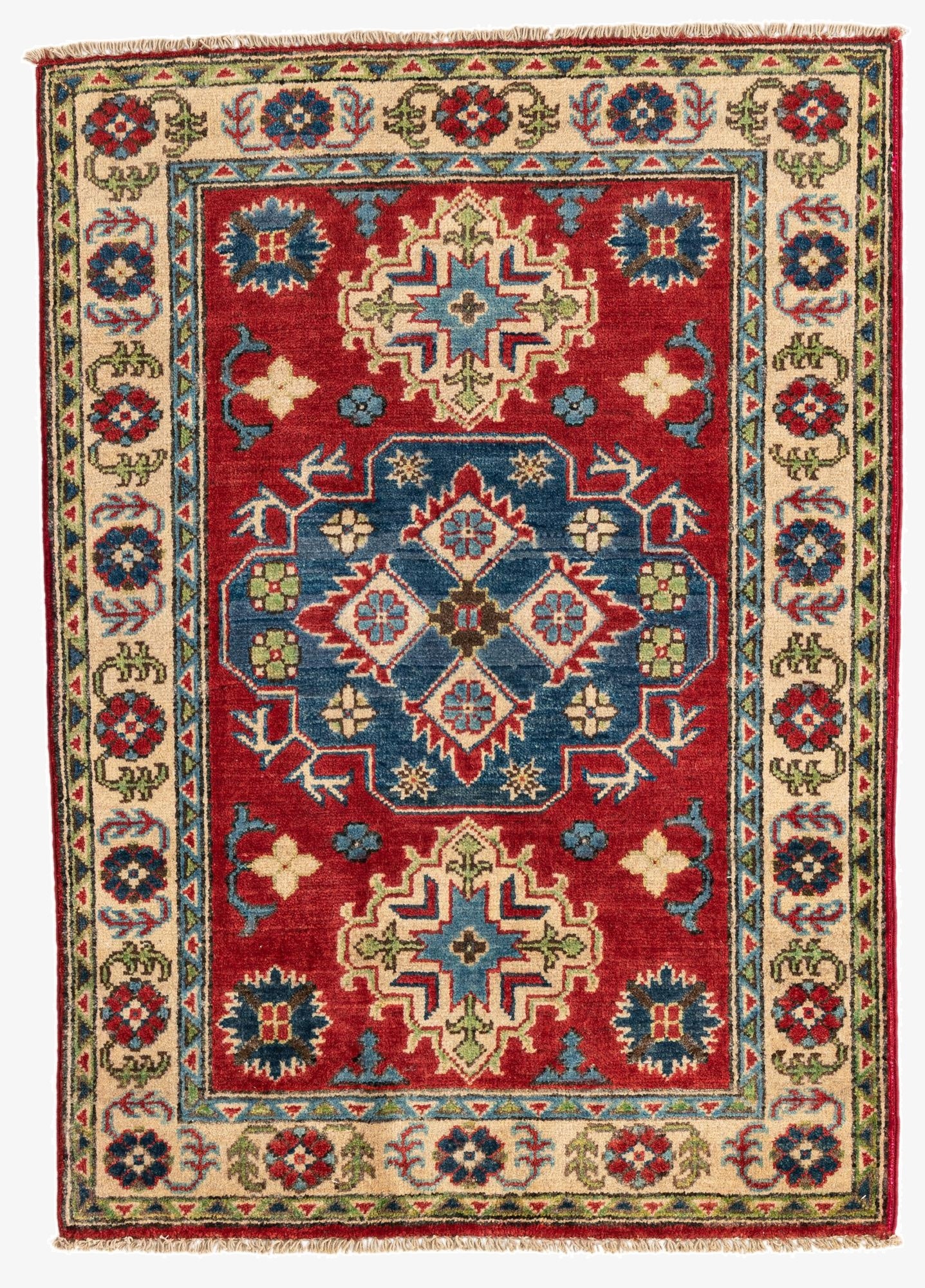 2' 9 x 3' 9  Hand Knotted Kazak Rug