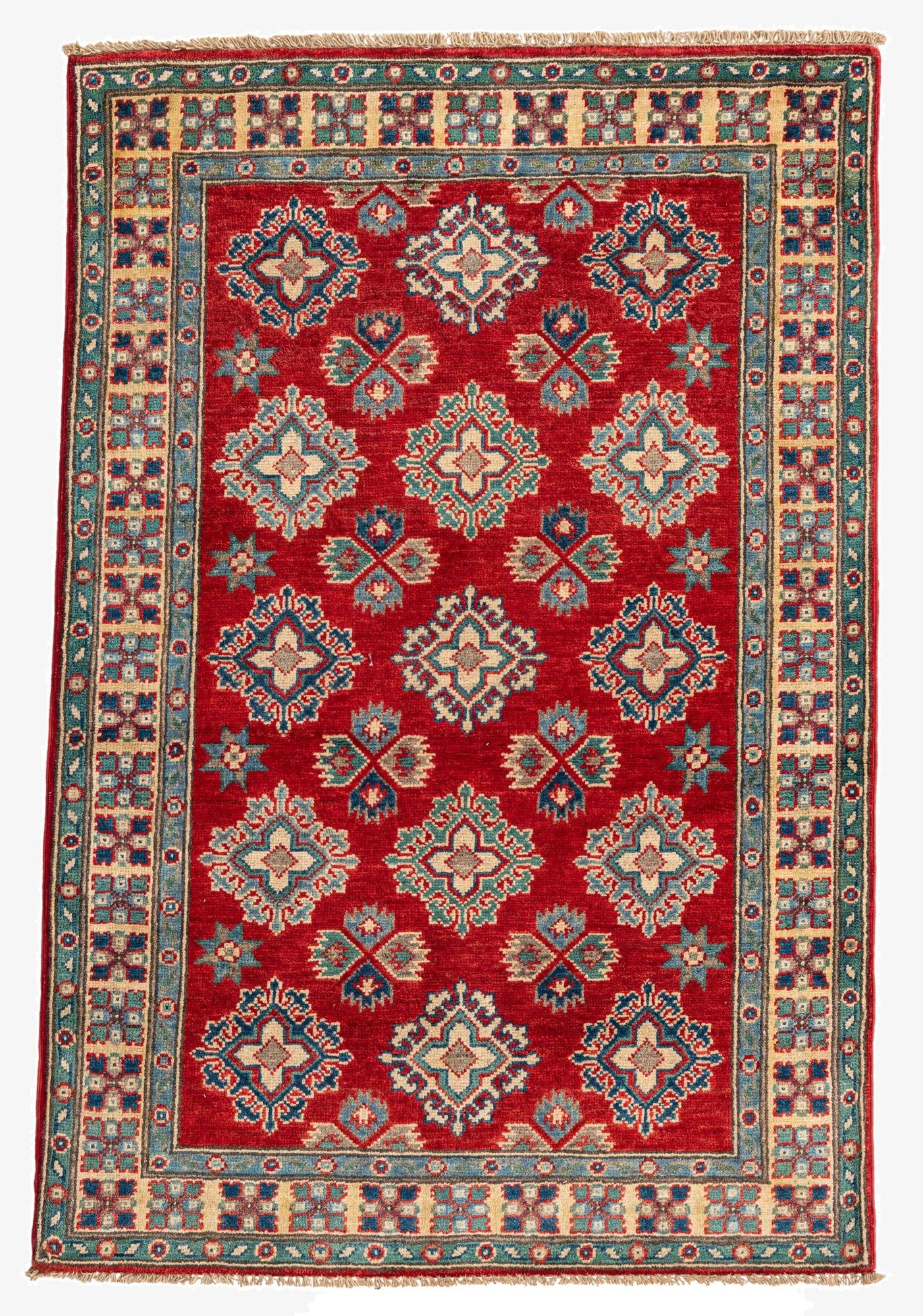  3' 5 x 5' 1  Hand Knotted Kazak Rug