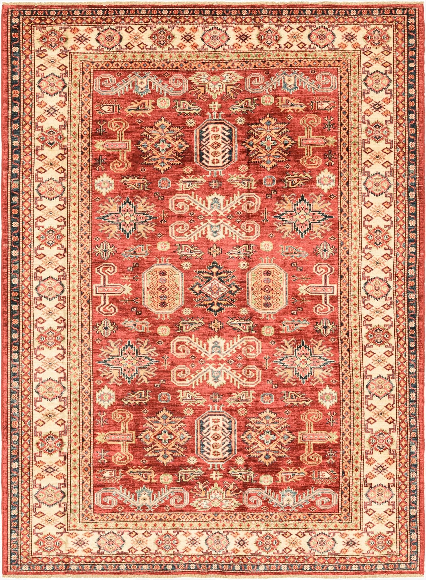  5' 8 x 7' 10  Hand Knotted Kazak Oriental Rug