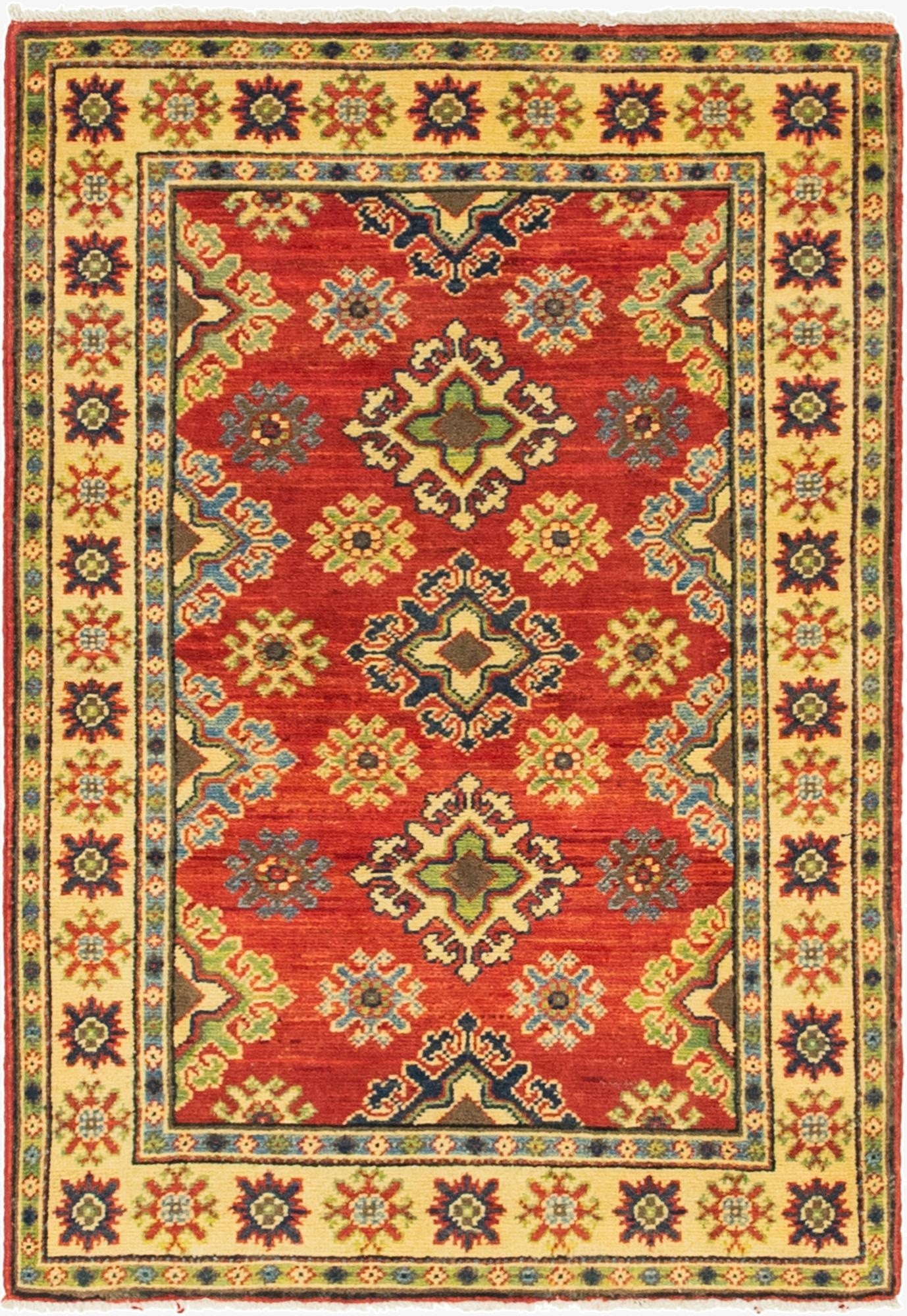  2' 7 x 3' 11  Hand Knotted Kazak Rug