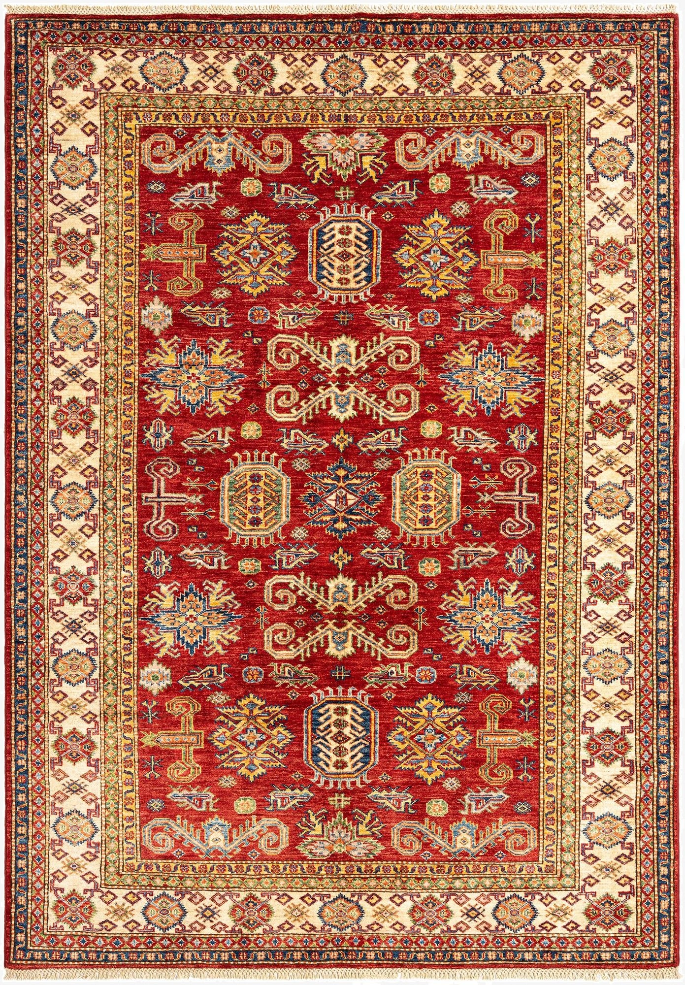  5' 8 x 8' 1 Kazak Wool Rug