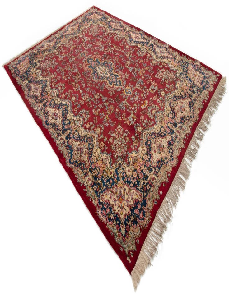 Detail image of  7' 11 x 10' 9  Hand Knotted Kerman Persian Wool Rug