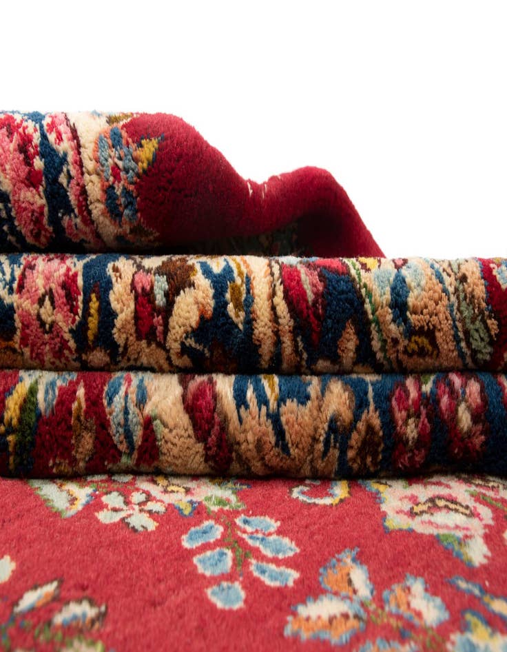 Detail image of  7' 11 x 10' 9  Hand Knotted Kerman Persian Wool Rug