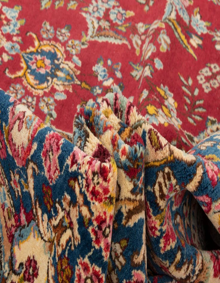 Detail image of  7' 11 x 10' 9  Hand Knotted Kerman Persian Wool Rug