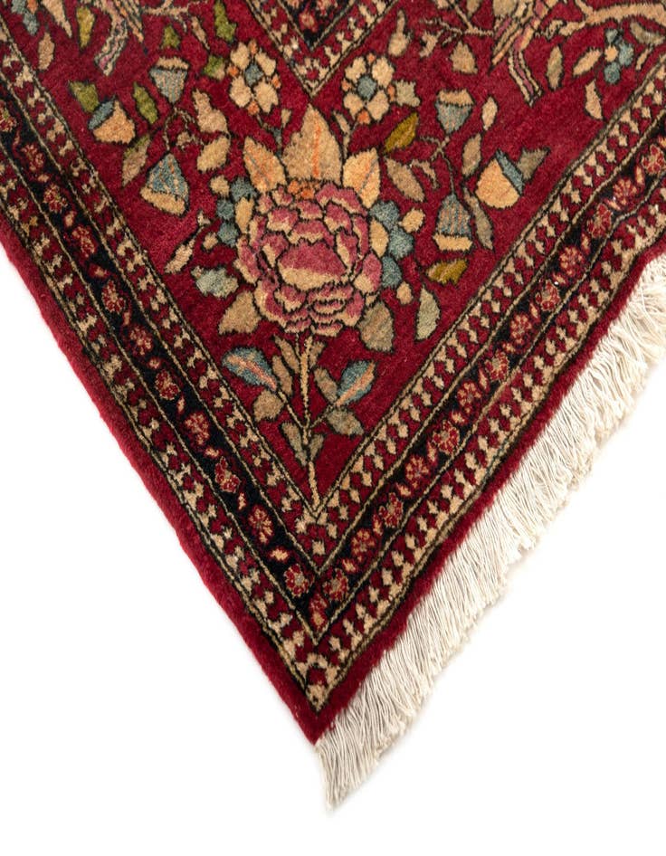 Detail image of  4' 5 x 6' 10  Hand Knotted Kerman Persian Wool Rug