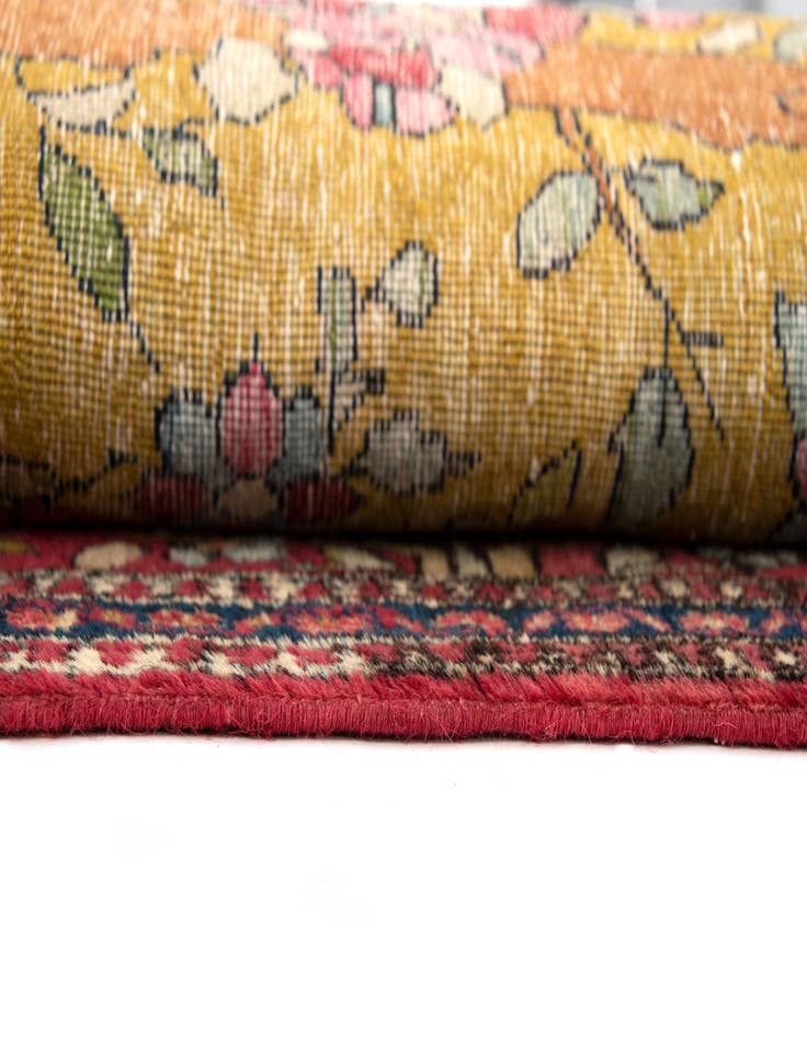 Detail image of  4' 5 x 6' 10  Hand Knotted Kerman Persian Wool Rug
