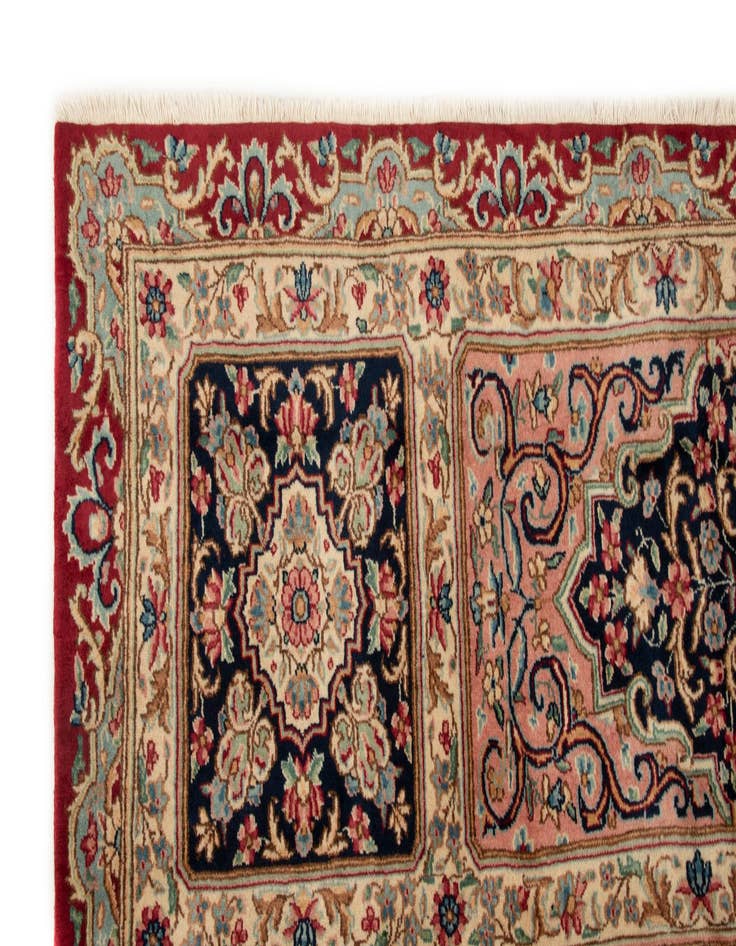 Detail image of  8' 1 x 11' 1  Hand Knotted Kerman Persian Wool Rug