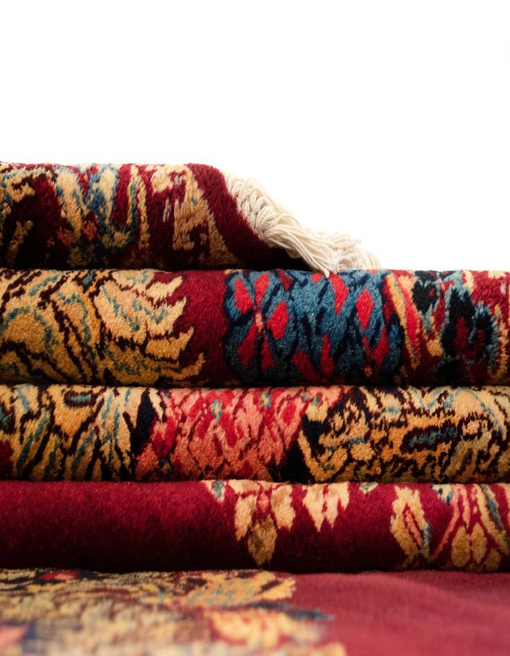 Detail image of  10' 5 x 13' 3  Hand Knotted Kerman Persian Wool Rug