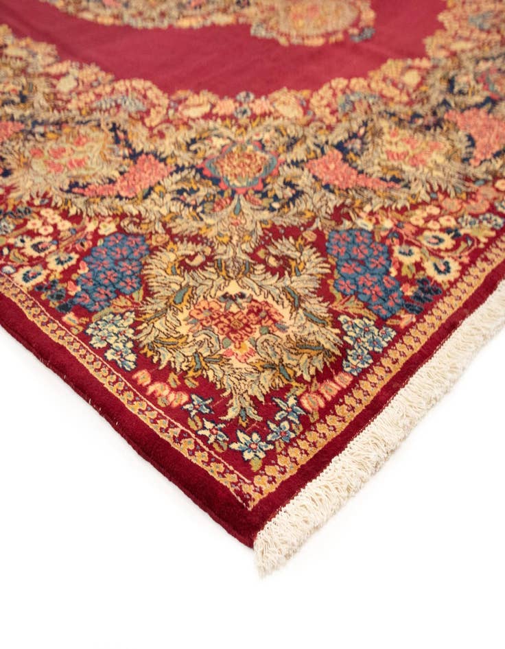 Detail image of  10' 5 x 13' 3  Hand Knotted Kerman Persian Wool Rug