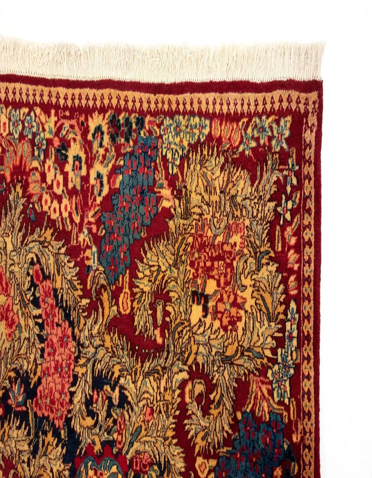 Detail image of  10' 5 x 13' 3  Hand Knotted Kerman Persian Wool Rug