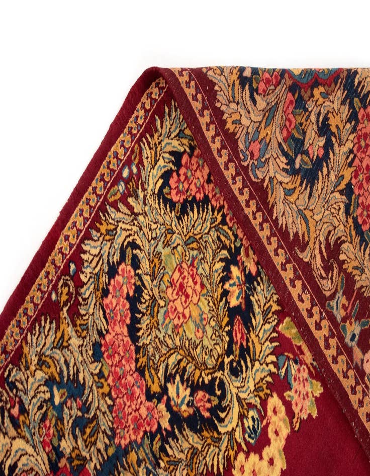 Detail image of  10' 5 x 13' 3  Hand Knotted Kerman Persian Wool Rug