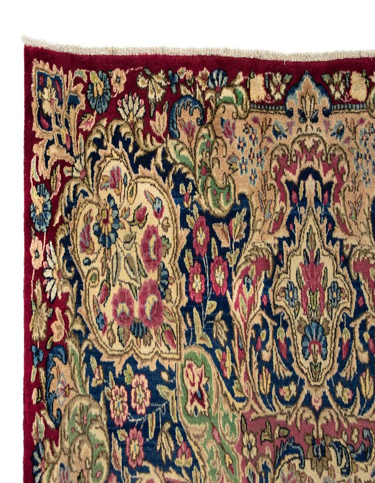 Detail image of  8' 10 x 11' 9  Hand Knotted Kerman Persian Wool Rug