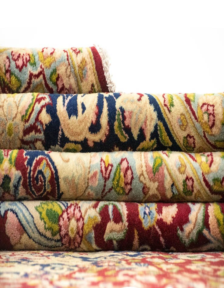 Detail image of  10' 1 x 13' 1  Hand Knotted Kerman Persian Rug