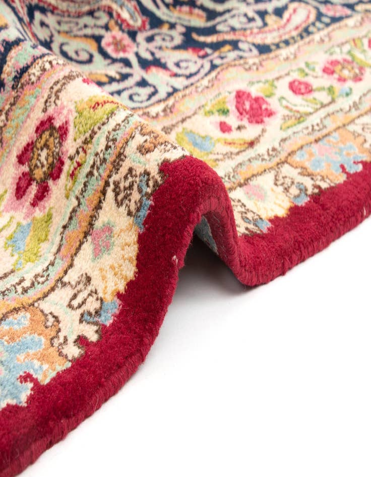 Detail image of  13' 4 x 14' 7  Hand Knotted Kerman Persian Rug