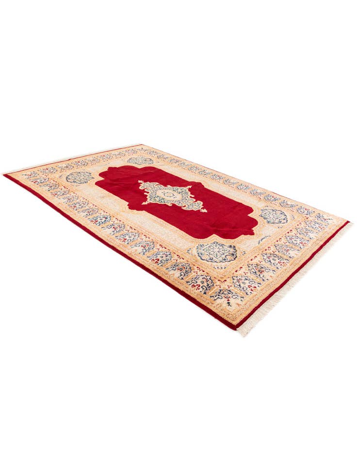 Detail image of  6' 5 x 9' 5  Hand Knotted Kerman Wool Rug