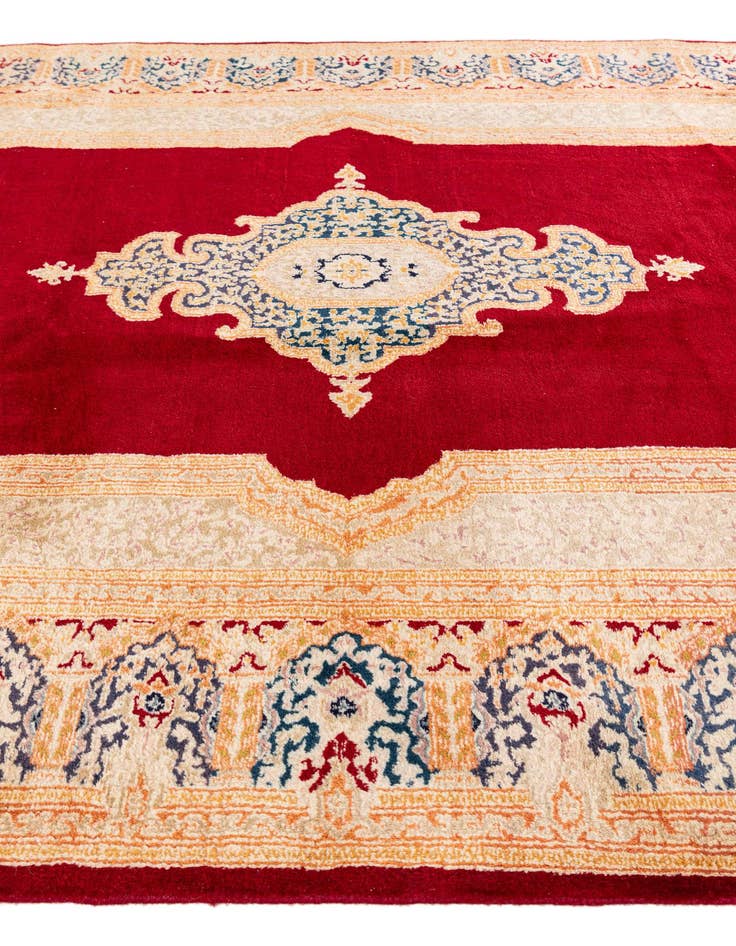 Detail image of  6' 5 x 9' 5  Hand Knotted Kerman Wool Rug