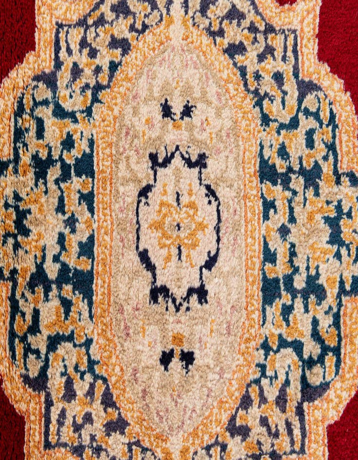 Detail image of  6' 5 x 9' 5  Hand Knotted Kerman Wool Rug