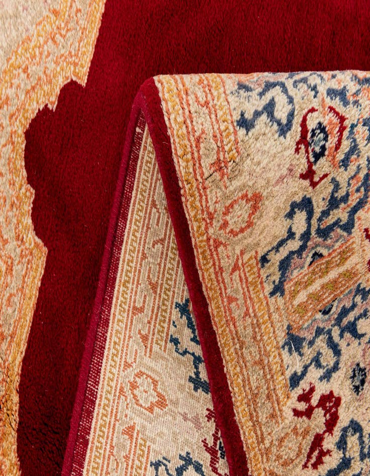 Detail image of  6' 5 x 9' 5  Hand Knotted Kerman Wool Rug