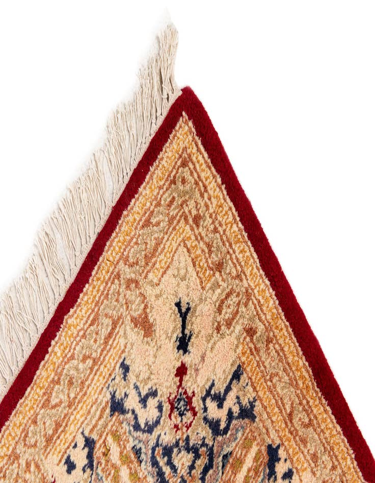 Detail image of  6' 5 x 9' 5  Hand Knotted Kerman Wool Rug