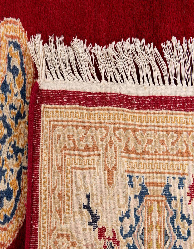 Detail image of  6' 5 x 9' 5  Hand Knotted Kerman Wool Rug