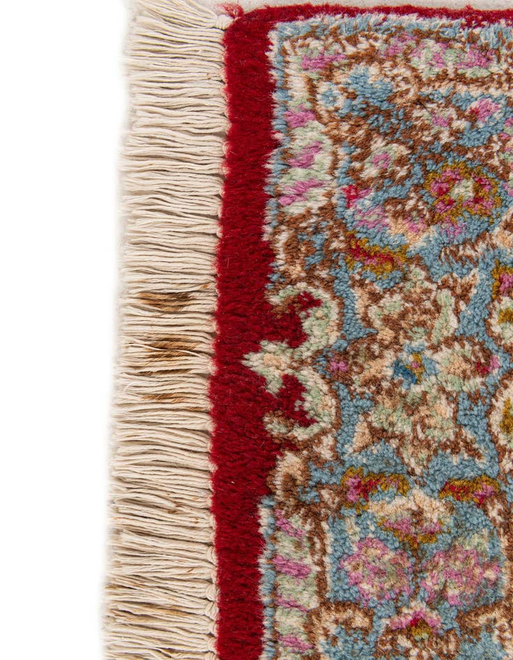 Detail image of  2' 5 x 4' 8  Hand Knotted Kerman Wool Rug