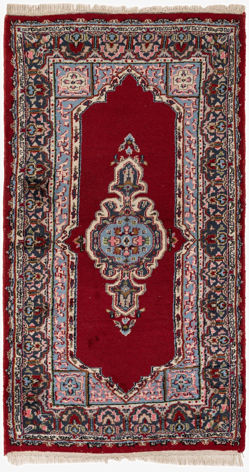  2' 11 x 5' 5  Hand Knotted Kerman Wool Rug