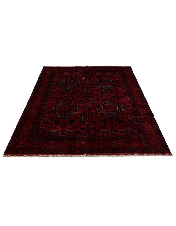 Detail image of  6' 8 x 9' 9  Hand Knotted Khal Mohammadi Wool Rug