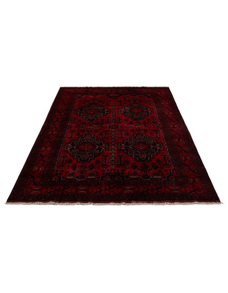 Detail image of  6' 7 x 9' 11  Hand Knotted Khal Mohammadi Wool Rug