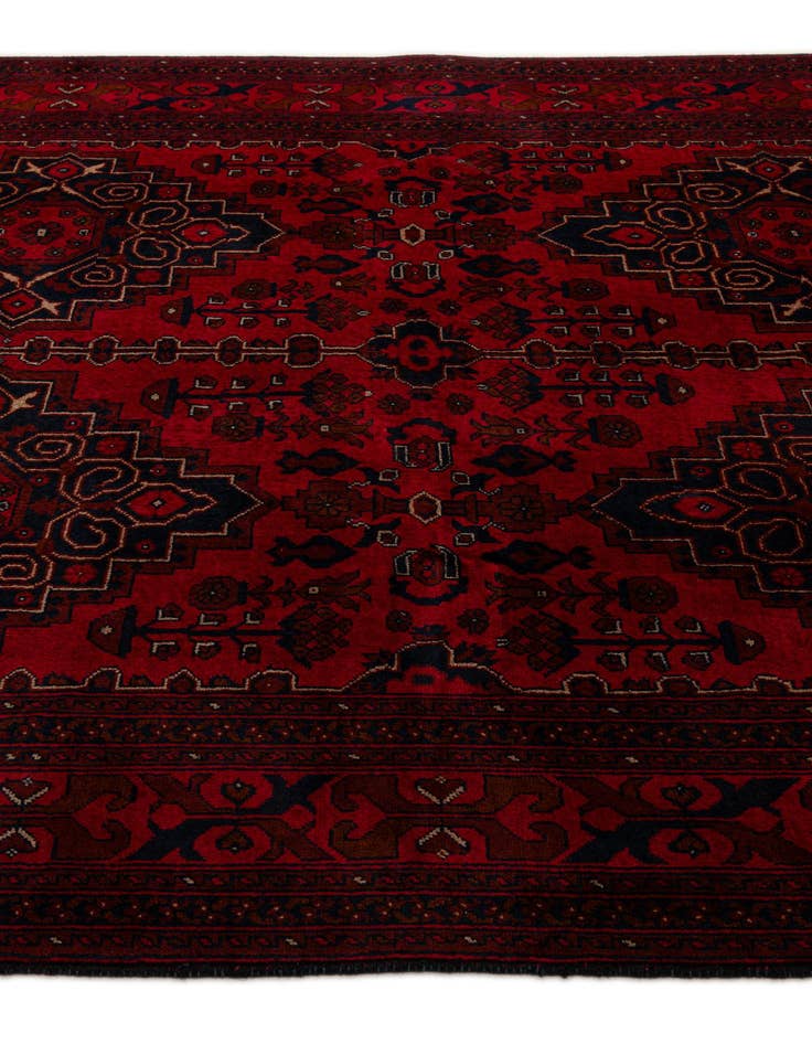Detail image of  6' 7 x 9' 11  Hand Knotted Khal Mohammadi Wool Rug