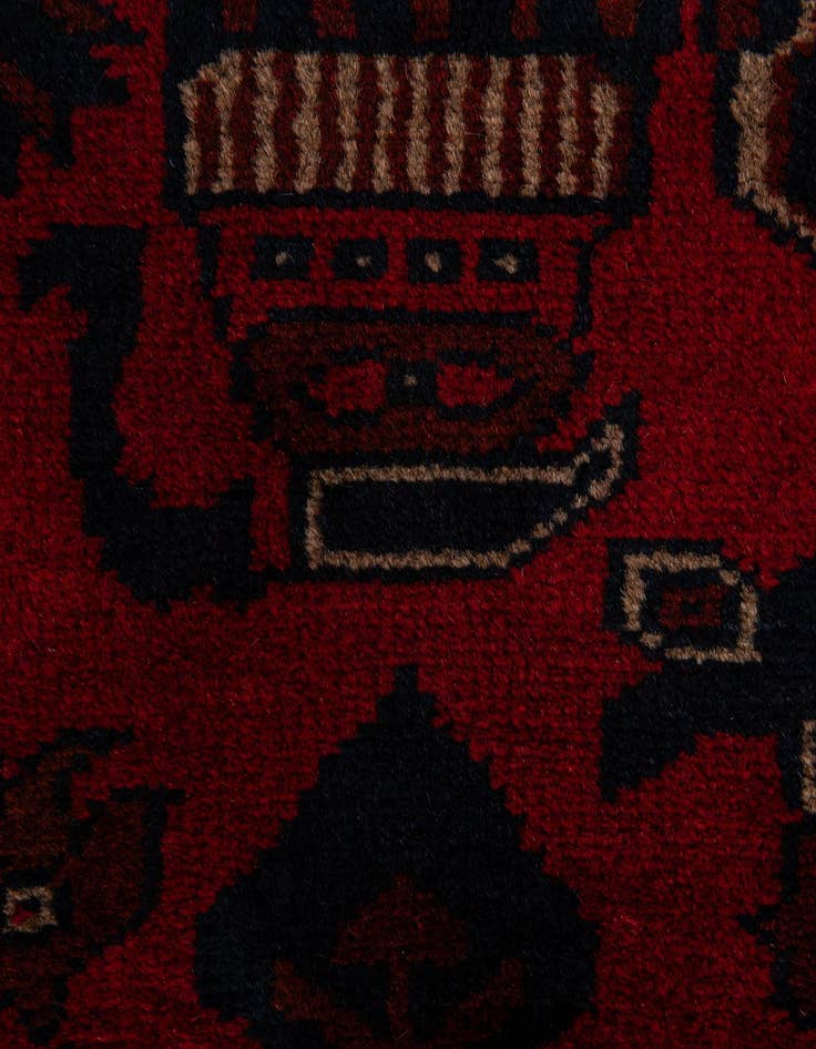 Detail image of  6' 7 x 9' 11  Hand Knotted Khal Mohammadi Wool Rug