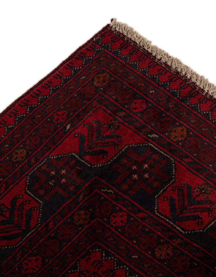 Detail image of  6' 9 x 9' 9  Hand Knotted Khal Mohammadi Wool Rug