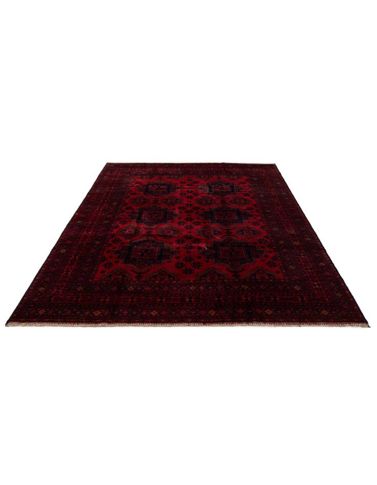 Detail image of  6' 10 x 9' 9  Hand Knotted Khal Mohammadi Wool Rug