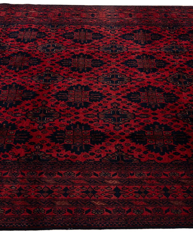 Detail image of  6' 7 x 10'  Hand Knotted Khal Mohammadi Wool Rug