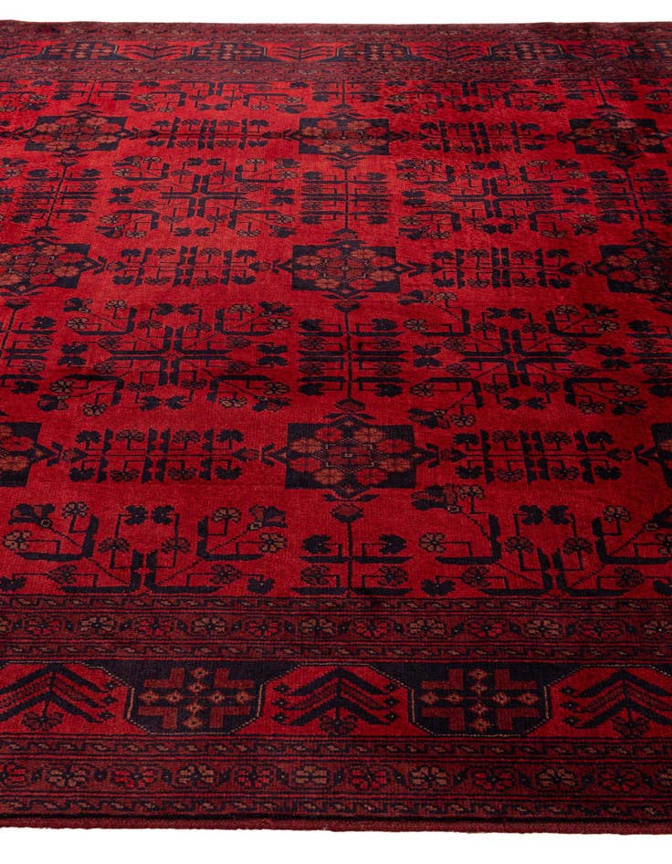 Detail image of  6' 9 x 9' 10  Hand Knotted Khal Mohammadi Wool Rug