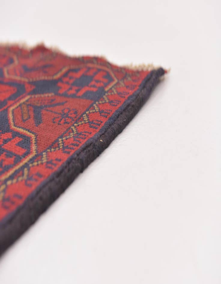 Detail image of 2' 6 x 4' Hand Knotted Khal Mohammadi Wool Rug