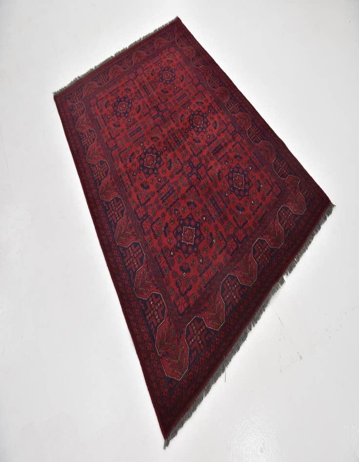 Detail image of  5' x 6' 8  Hand Knotted Khal Mohammadi Wool Rug