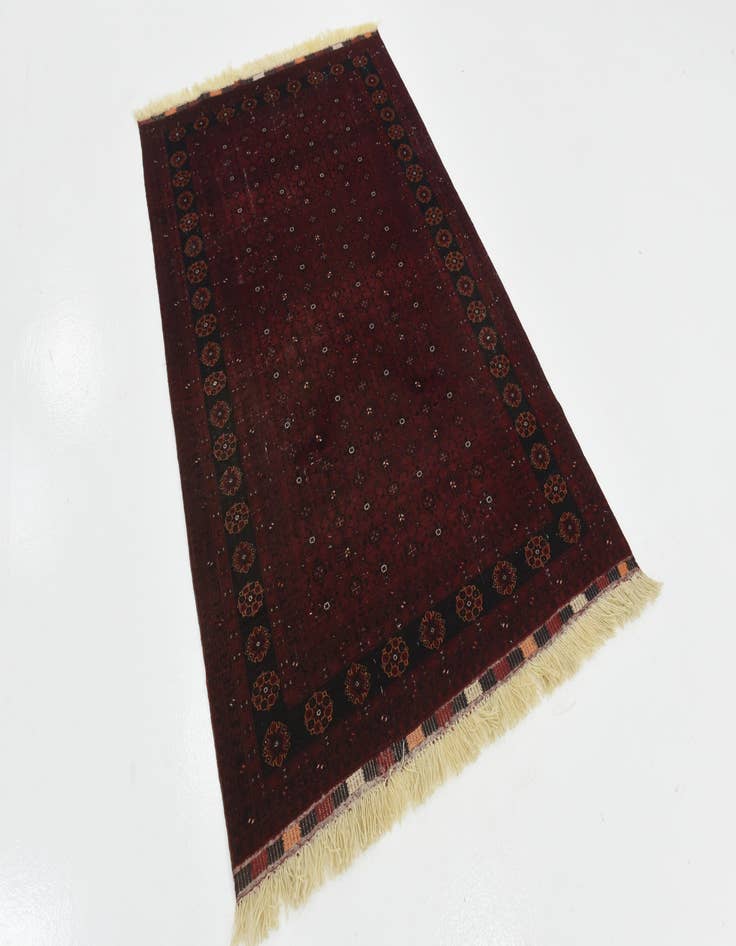 Detail image of  4' 2 x 6' 8  Hand Knotted Khal Mohammadi Oriental Wool Rug