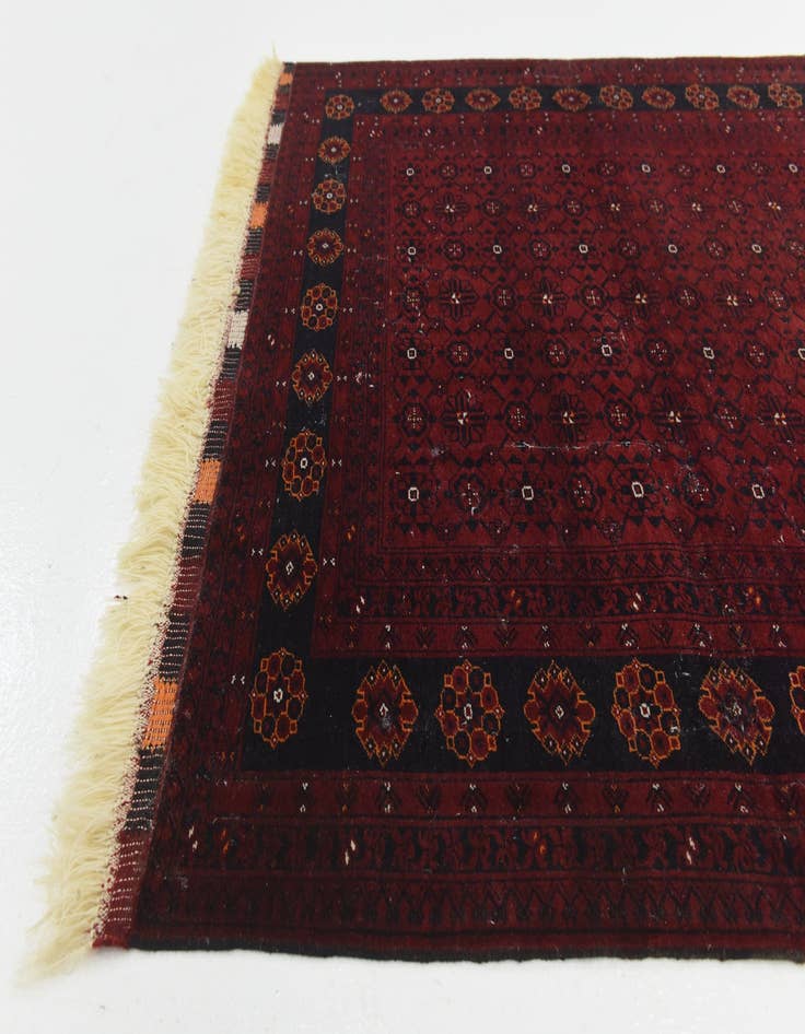 Detail image of  4' 2 x 6' 8  Hand Knotted Khal Mohammadi Oriental Wool Rug