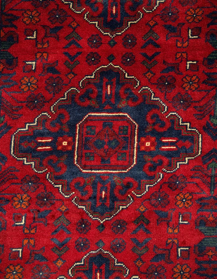 Detail image of  12' 8 x 19' 6  Hand Knotted Khal Mohammadi Wool Rug