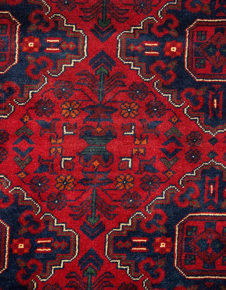 Detail image of  12' 8 x 19' 6  Hand Knotted Khal Mohammadi Wool Rug