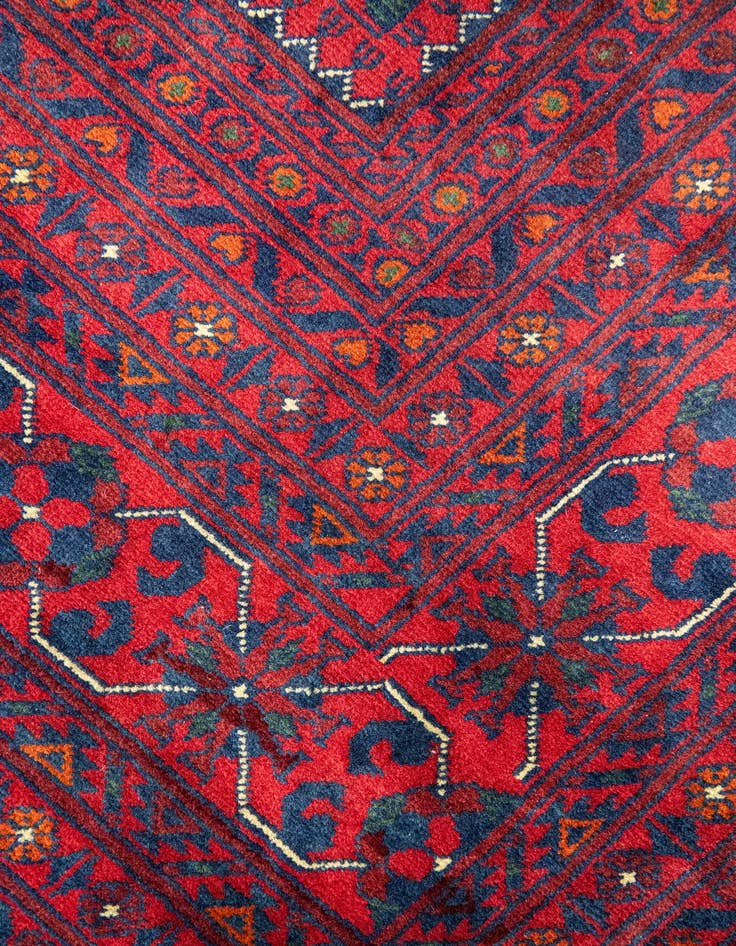 Detail image of  12' 8 x 19' 6  Hand Knotted Khal Mohammadi Wool Rug