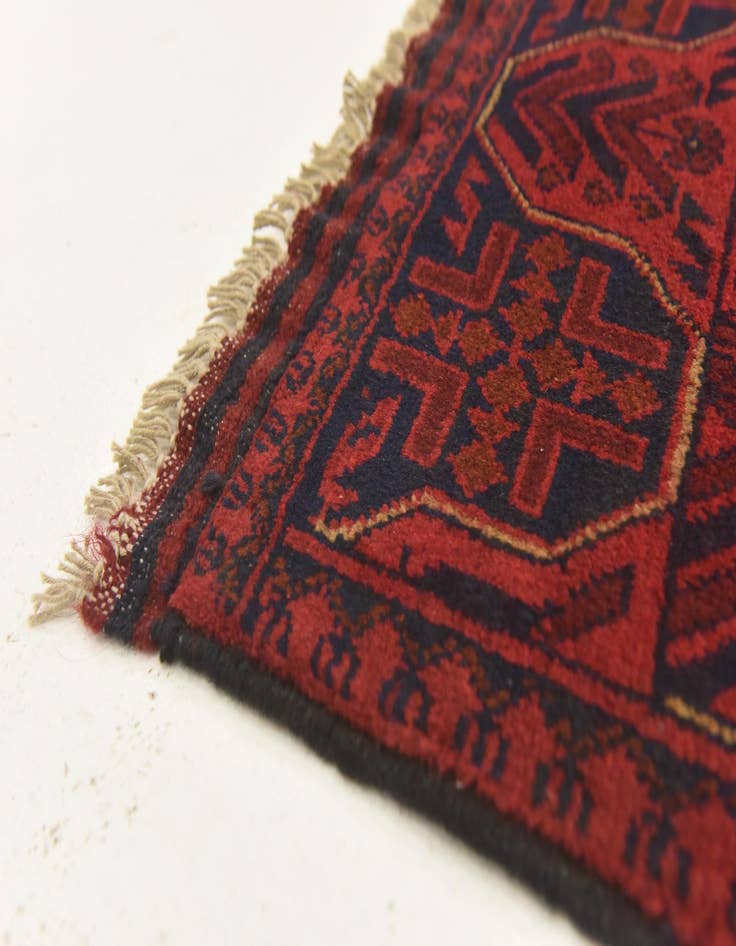 Detail image of  2' 8 x 4' 4  Hand Knotted Khal Mohammadi Wool Rug