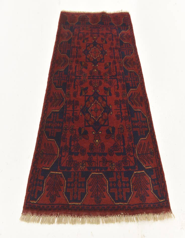 Detail image of 2' 8 x 4' 1 Hand Knotted Khal Mohammadi Wool Rug