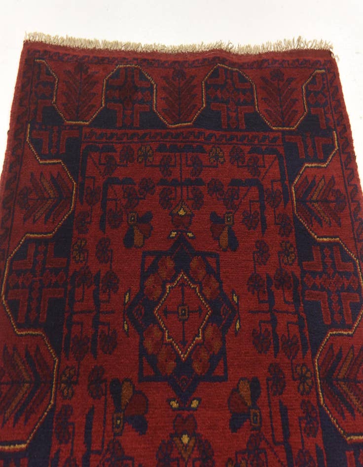 Detail image of 2' 8 x 4' 1 Hand Knotted Khal Mohammadi Wool Rug