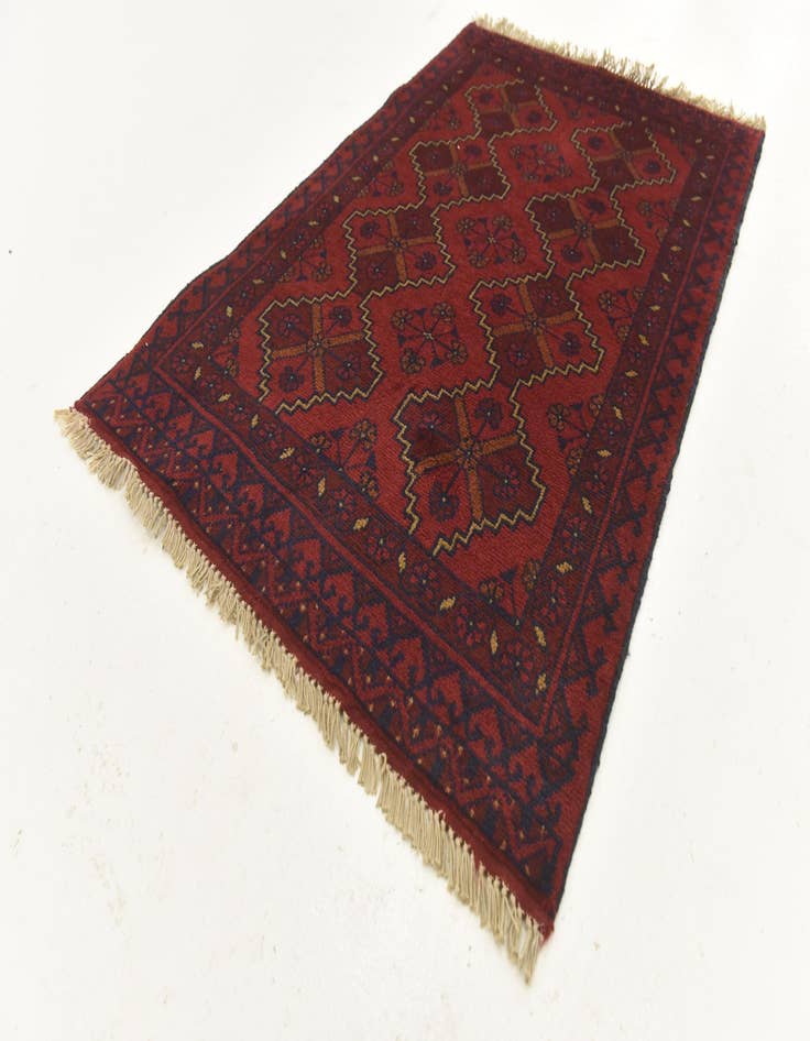 Detail image of 2' 6 x 3' 11 Hand Knotted Khal Mohammadi Wool Rug