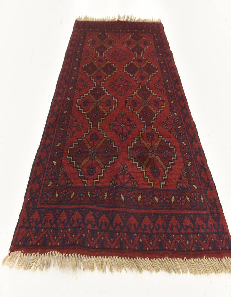 Detail image of 2' 6 x 3' 11 Hand Knotted Khal Mohammadi Wool Rug