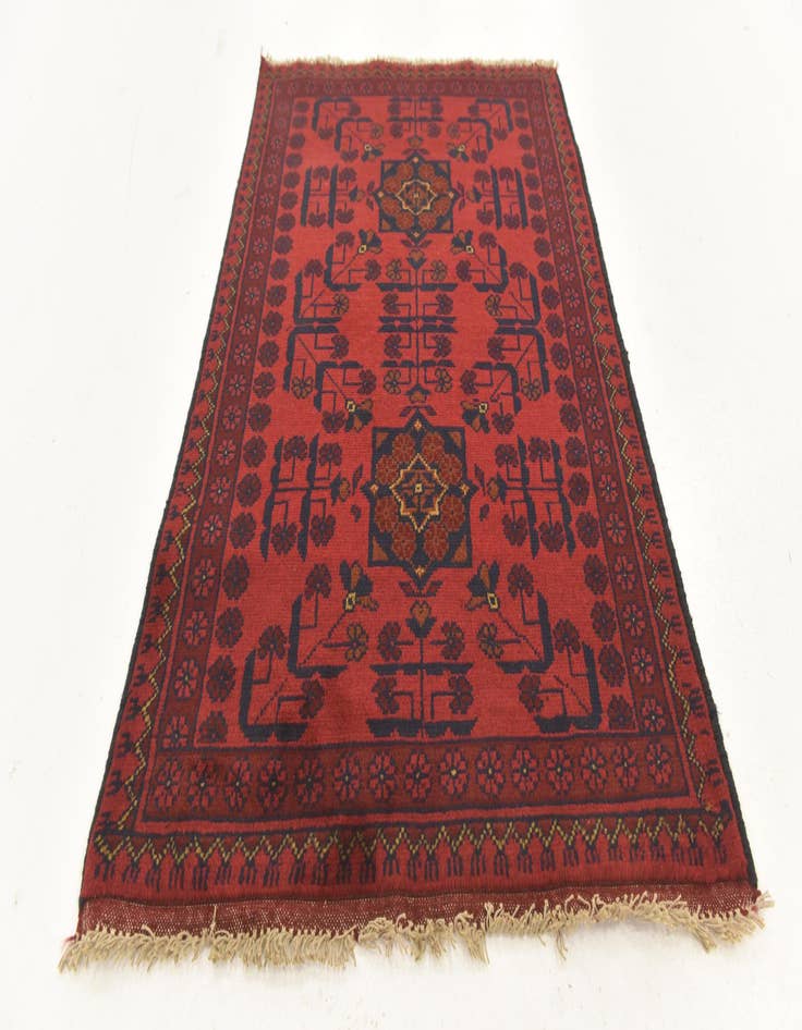 Detail image of 2' 6 x 4' Hand Knotted Khal Mohammadi Wool Rug