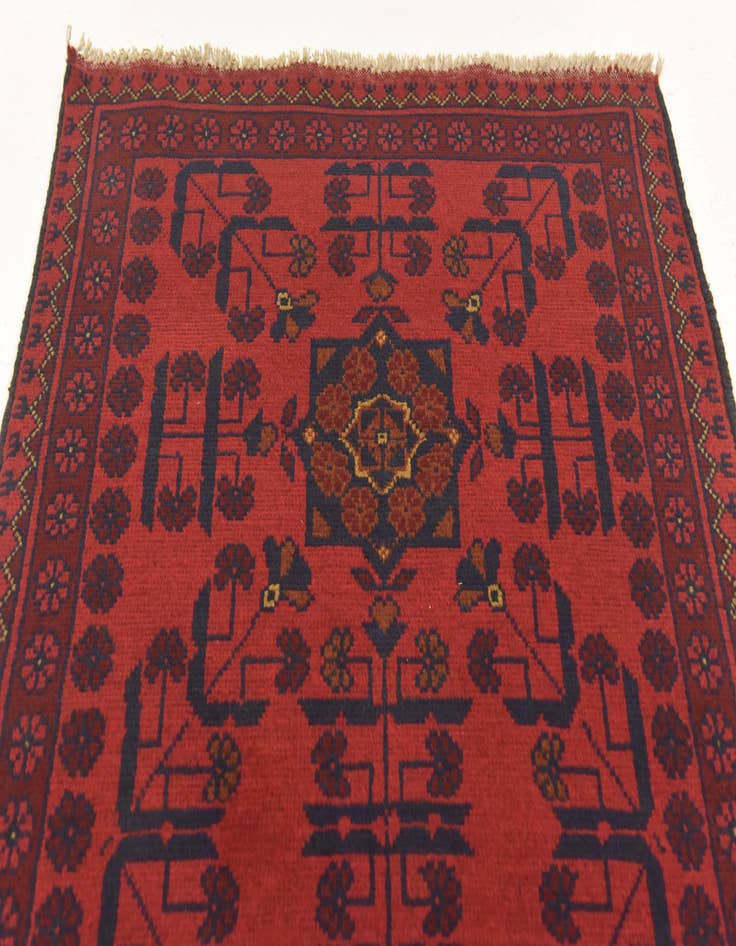 Detail image of 2' 6 x 4' Hand Knotted Khal Mohammadi Wool Rug